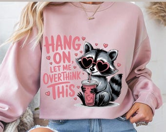 Funny Raccoon Overthinking Design: Western T-Shirt Clipart (Digital Download)