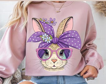 Coquette Bunny PNG: Easter Day Design (Digital Download)