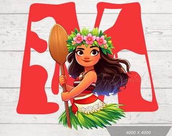 Princess Moana Png, Cute Moana Png, Moana Clipart, Princess Png, Moana T-shirt Design, Transparent Background, High Resolution, Download