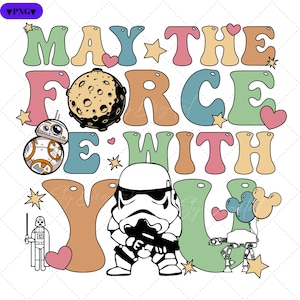 Star Wars Png, Darth Vader Png, May The Force Be With You, Galaxy Tshirt Design, High-Resolution, Transparent Background, Instant Download