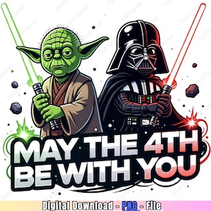 Den fjärde maj var med dig png, Yoda Darth Vader png, Star Wars-dagen png, Jedi Sith Galaxy png, Den fjärde maj png, direktnedladdning