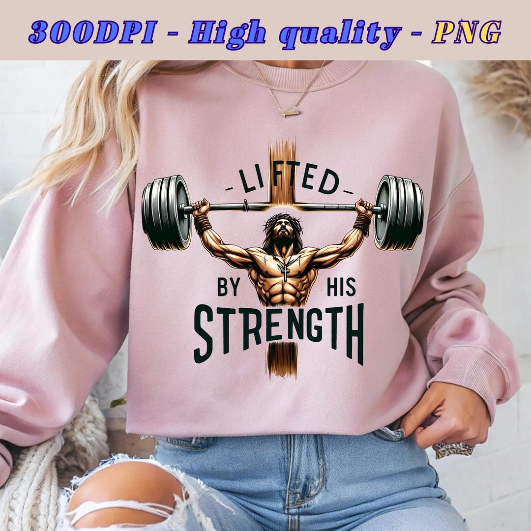 Jesus Fitness PNG: Christian Gym Design (digital Download) - Etsy
