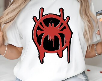 Dripping Spider Graffiti PNG, Red Spray Paint Spider Symbol, Urban Street Art, Instant Download