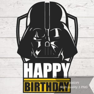 Star Wars Happy Birhtday, Star Wars Png, Star Wars Clipart, Star Wars Birthday Tshirt Design, High-Resolution, Transparent Background