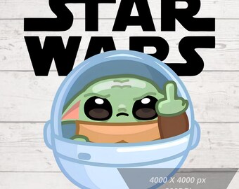 Star Wars Png, Diseño De Baby Yoda, Diseño De Star Wars F*ck You, Star Wars Divertido, Fuente De Star Wars, Alta Resolución, Fondo Transparente