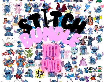 Paquete MEGA de imágenes prediseñadas de Stitch: PNG de alta resolución (descarga digital)