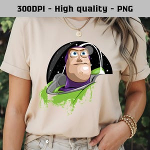 Buzz Lightyear (Png), Toy Story Space, Astronauta de dibujos animados, Cara de Buzz Lightyear, Diseño de camiseta digital de Toy Story, Descarga instantánea