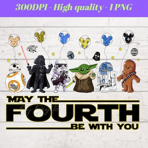 Star Wars Png, Star Wars Design, May The Fourth Be With You, Galaxy Wars Png, Character Silhouettes, High-Resolution, Transparent Background
