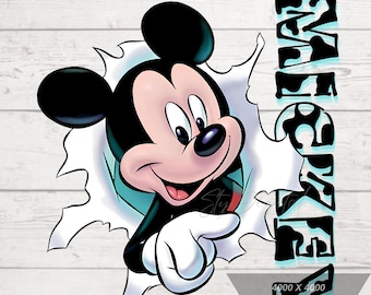 Mickey Mouse Cartoon Design: High-Resolution PNG Clipart (Digital Download)