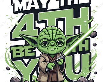 Que la Fuerza te acompañe (PNG), Yoda de Star Wars (PNG), Diseño de Yoda (PNG), Diseño de camiseta del Día de Star Wars, Que la Fuerza te acompañe (PNG), Descarga instantánea