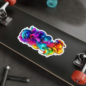 Vibrant Kiss-Cut Vinyl Decals for Home & Office Decor, Colorful Wall Art, Laptop Stickers, Party Favors, Gift Ideas