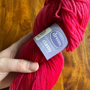 Dream in Color Classy Worsted Yarn – February 2012 Tonal Red Merino Wool