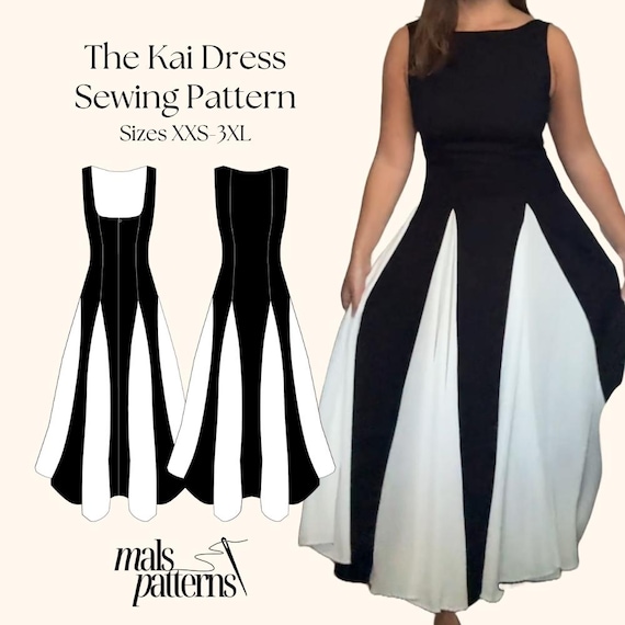 The Kai Dress Sewing Pattern | Digital PDF Sewing Pattern