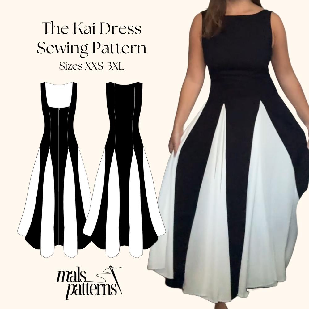 chinese dress ladies Lakeisha Cottage Crop Top, Peplum & Dress Sewing Pattern main image 0
