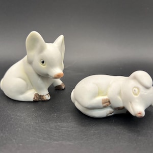 Vintage Fairway Ceramic Baby Pig Salt and Pepper Shaker Set