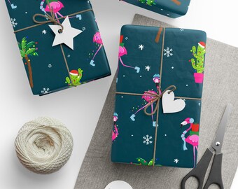 Pink Flamingo Wrapping Paper