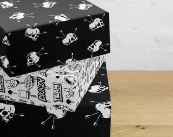 Punk Rock Graffiti  Skull Wrapping paper sheets