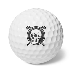 Skull Golf Balls, 6-Pack