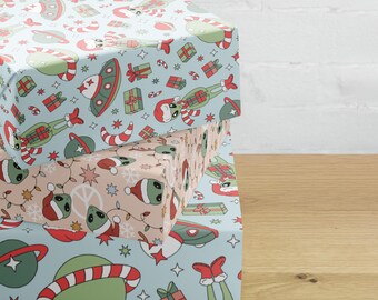Alien Weihnachtspapierbögen