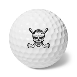 Skull Golf Balls, Pack of 6