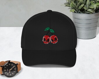 Red Cherry Skull - Cherries Trucker Cap