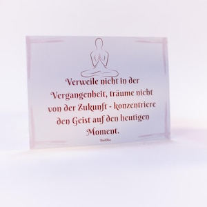Affirmationspostkarte Verweile  - Postkarten mit positiven Botschaften