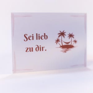 Affirmationspostkarte Sei lieb zu dir - Postkarten mit positiven Botschaften
