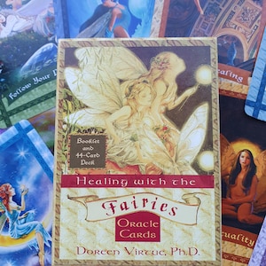 Cartes Oracle Healing with the Fairies de Doreen Virtue 2001 Rare Epuisé