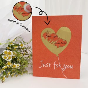 Cartes d'anniversaire - Photo et texte personnalisés - Cartes à gratter surprise - Cadeaux DIY uniques pour leurs proches, cadeaux d'anniversaire pour lui/elle