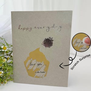 Aangepaste fotokraskaarten - Gepersonaliseerde verjaardags-/jubileumkaarten met verrassingsonthulling - doe-het-zelfcadeaus voor stellen, mannen en vrouwen