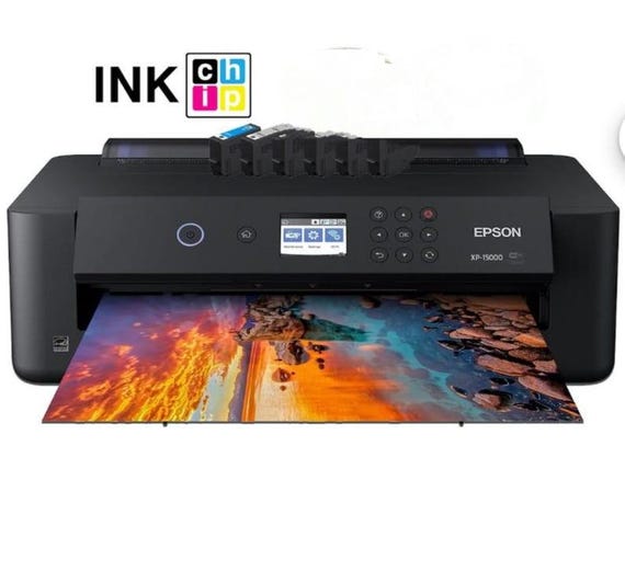 Converted Epson xp15000 printer with chipless ink cartridges firmware software download into printer.