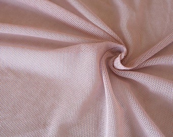 Pink organic cotton tulle. Adobe pink cotton tulle by the 1/2 meter (50 cm).