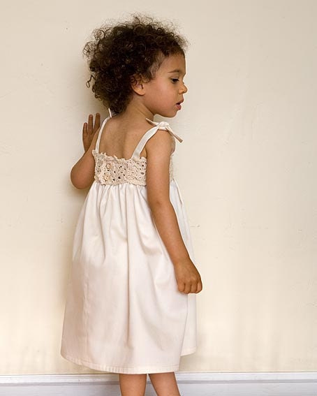 Simple Lace Beach Wedding Flower Girl Dresses – ClaireBridal