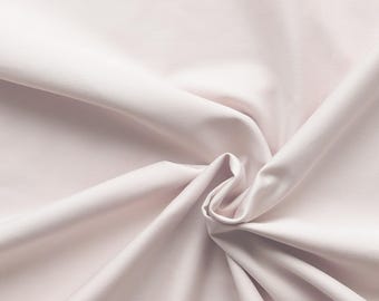 Pale rose beige, light pink organic cotton sateen. 146g/m2. Dusty pink 100% Organic Certified Cotton GOTS. Organic sheeting by 1/2 meter.