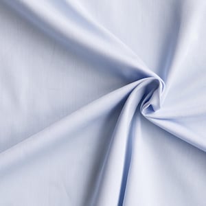Light blue organic cotton sateen. 146g/m2. 100% Organic Certified Cotton GOTS. Organic sheeting by 1/2 meter. image 1