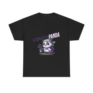 Cozy Panda Tee: Fun Unisex Shirt for Lounging, Gift for Animal Lovers, Party Wear, Casual Outfits, Home & Garden Decor