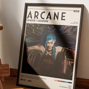 Arcane Jinx Fanart Print: League of Legends Decor (Digital Download)