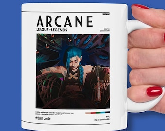 Arcane Jinx Mug | League of Legends Anime Coffee Cup, Arcane Fan Gift