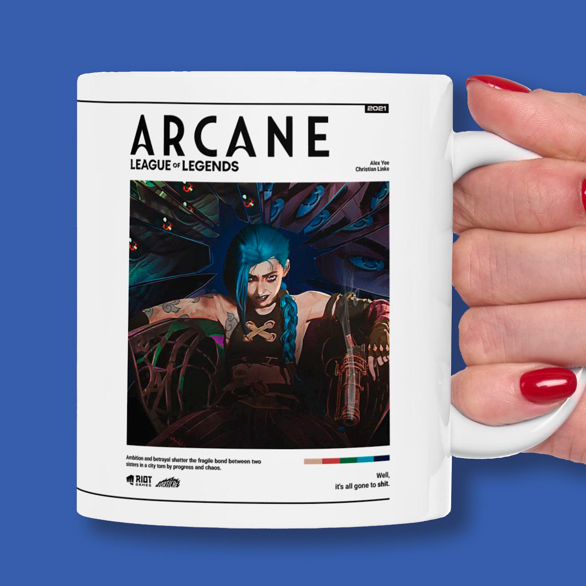 Discover Arcane Jinx Mug | League of Legends Anime Coffee Cup, Arcane Merch