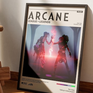 Arcane Vi & Jinx Poster: League of Legends Wall Art (Digital Download)