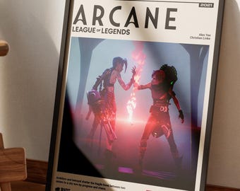 affiche de la série télévisée Arcane | Art mural imprimable League of Legends | Téléchargement numérique