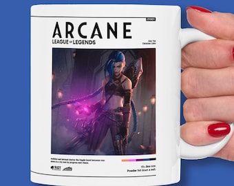 Arcane Jinx Mug | League of Legends Coffee Cup | Riot Games Anime Gift