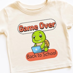 Game Over Back to School PNG | Sublimation Design Download | School Life Clipart | School Love PNG | Digital Print | Instant Download