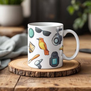 Bird Mug Gift, Bird Watcher Gift, Bird Watching Mug, Birthday Coffee Mug, Bird Watching Gift, Bird Nerd, Camping Bird Mug Gift