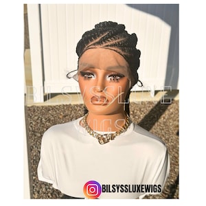 Braided wigs handmade full lace braided wigs knotless braided wig for black women, box braids, Natural Hairline (2days FREE SHIPPING)
