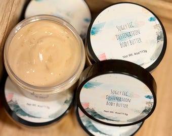 Destination Body Butter – Coconut Lime Emulsified Moisturizer for Sensitive Skin, 4oz