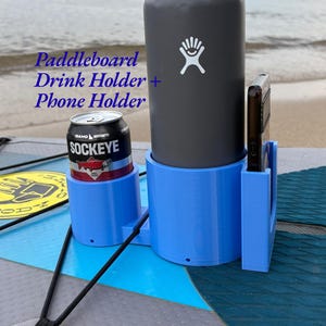 Paddleboard Drink & Phone Holder: Universal SUP Accessory