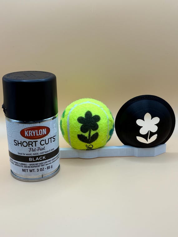 Tennis Ball Stencil - Customizable