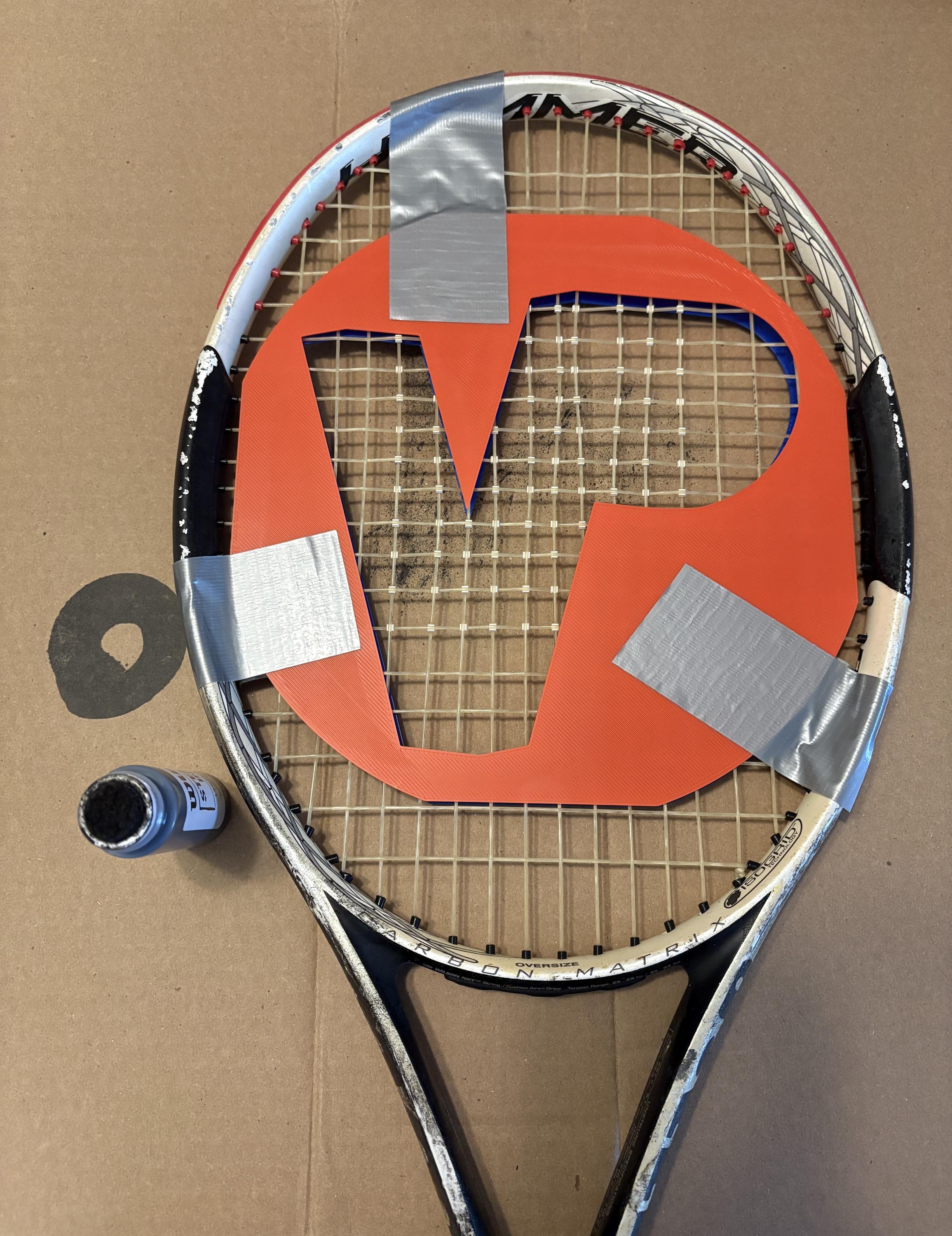 Stencil Ink Racket String Tennis Racquet Stencil - Customizable | Custom Tennis String Stencil ...