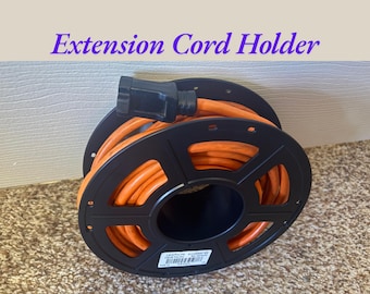 Extension Cord Spool - Repurposed 3D Printer Filament Spool